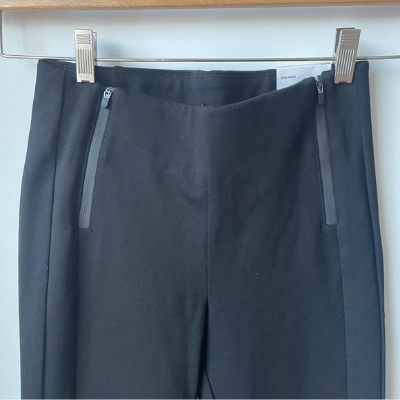 ZARA BLACK LEGGINGS MID RISE - Picture 4 of 5